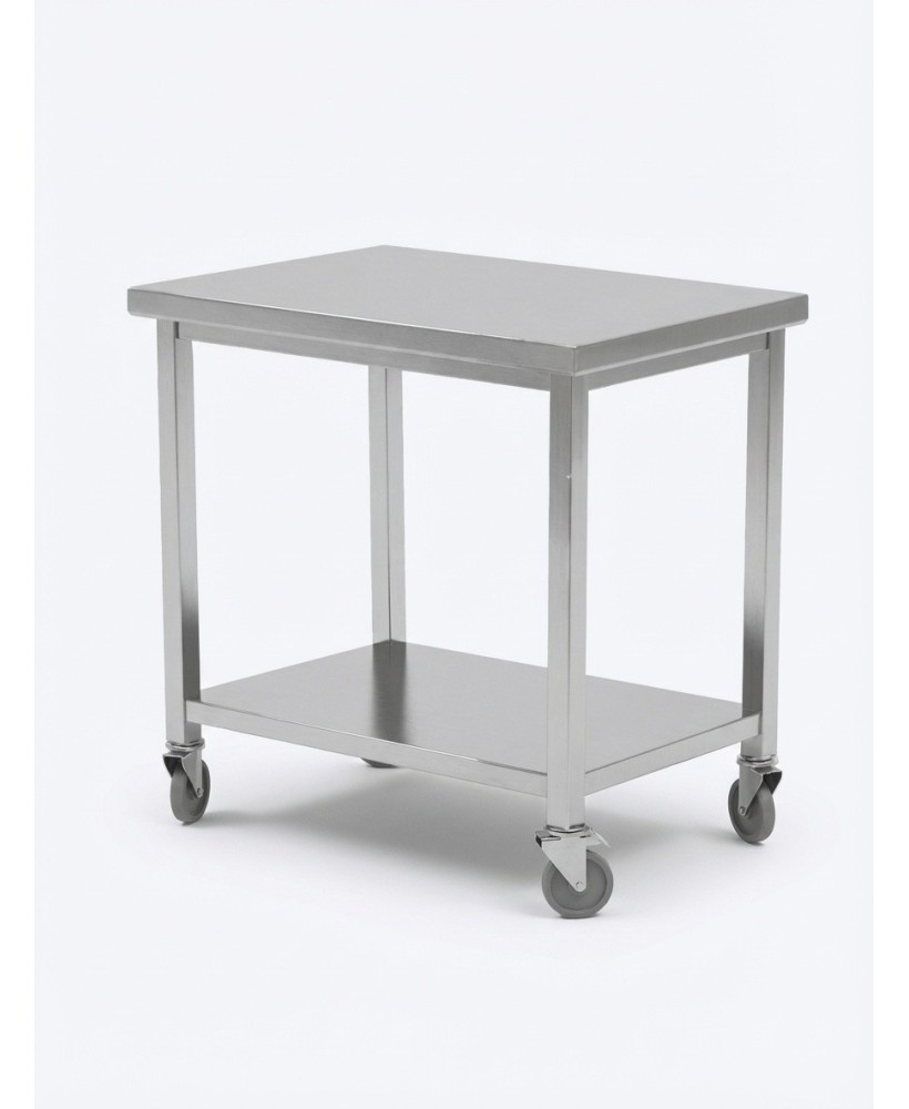 Stół roboczy jezdny ze stali nierdzewnej