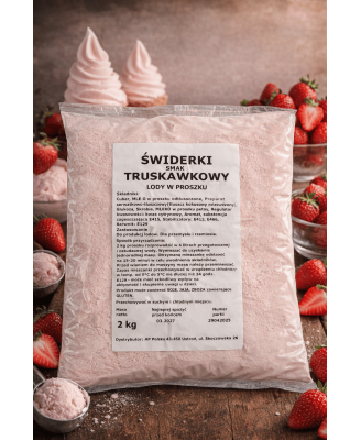 Mieszanka do lodów amerykańskich, świderków - SMAK TRUSKAWKA