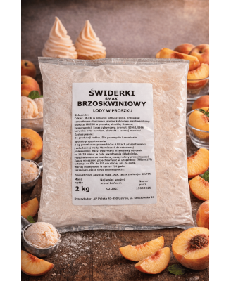 Mieszanka do lodów amerykańskich, świderków - SMAK BRZOSKWINIA