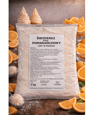 Mieszanka do lodów amerykańskich, świderków - SMAK POMARAŃCZA