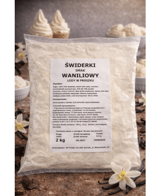 Mieszanka do lodów amerykańskich, świderków - SMAK WANILIA