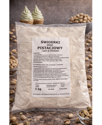 Mieszanka do lodów amerykańskich, świderków - SMAK PISTACJA