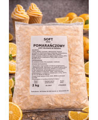Mieszanka do lodów włoskich typu SOFT smak POMARAŃCZA