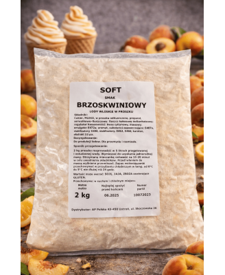 Mieszanka do lodów włoskich typu SOFT smak BRZOSKWINIA
