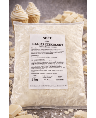 Mieszanka do lodów włoskich typu SOFT smak BIAŁA CZEKOLADA