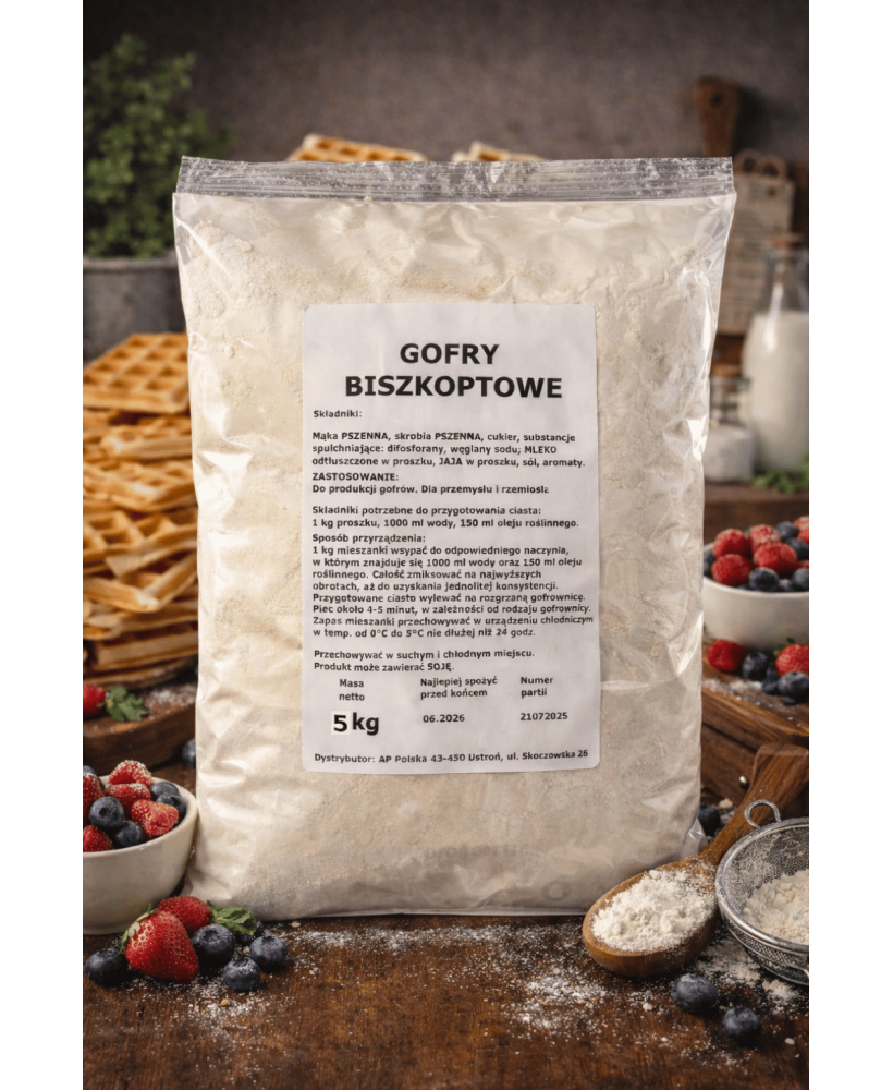 Mieszanka do gofrów biszkoptowych