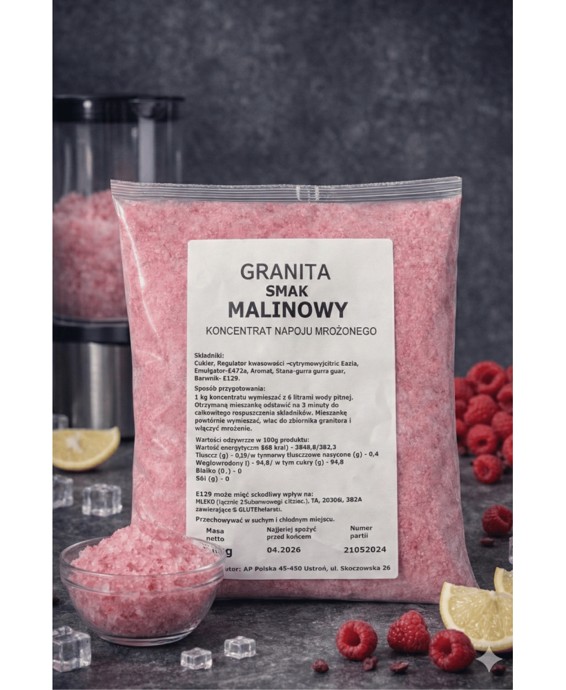Granita smak MALINA
