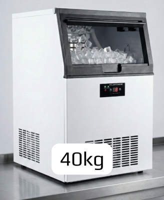 Kostkarka do lodu 40 kg - zasobnik 15 kg