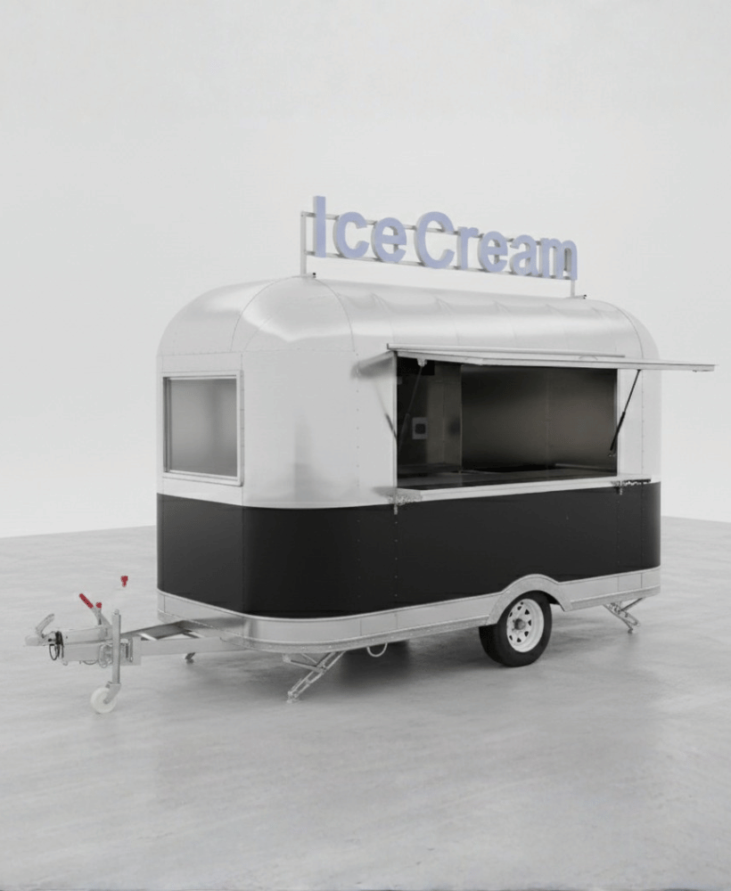 Przyczepa gastronomiczna 3,5x2,1 m do lodów